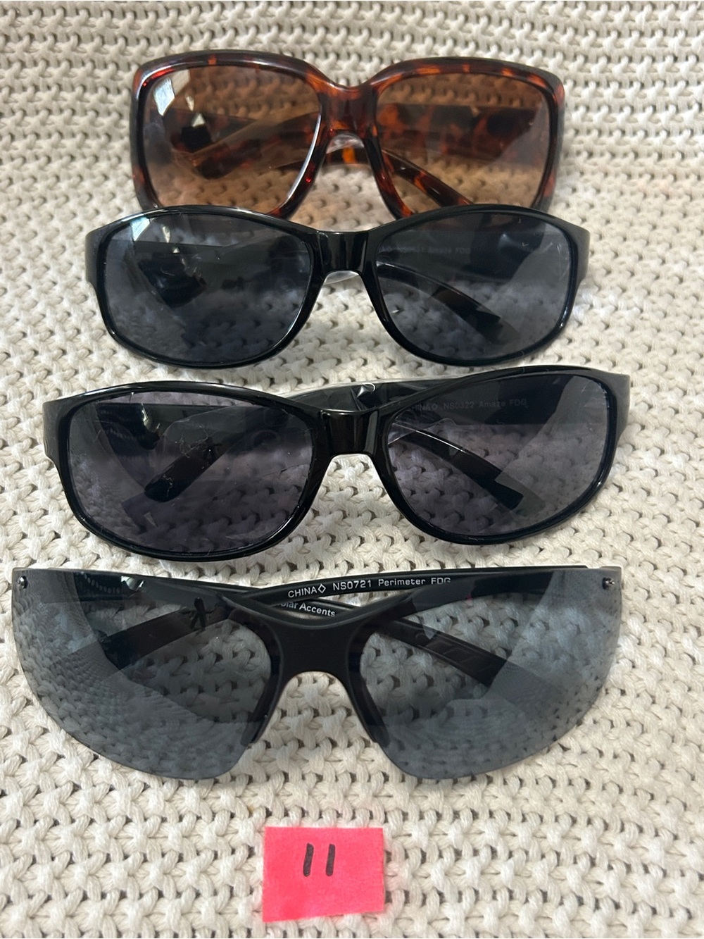 Men’s and women’s Sunglasses Four-Pack — Black & Tortoiseshell Styles
